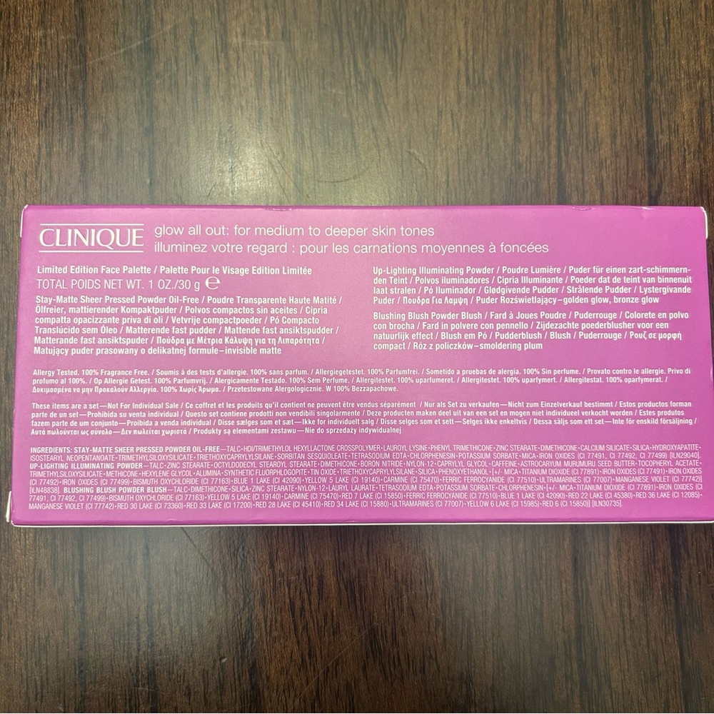 NEW Clinique “Glow all out” face pallet (medium to deeper skin tones) - Picture 3 of 8